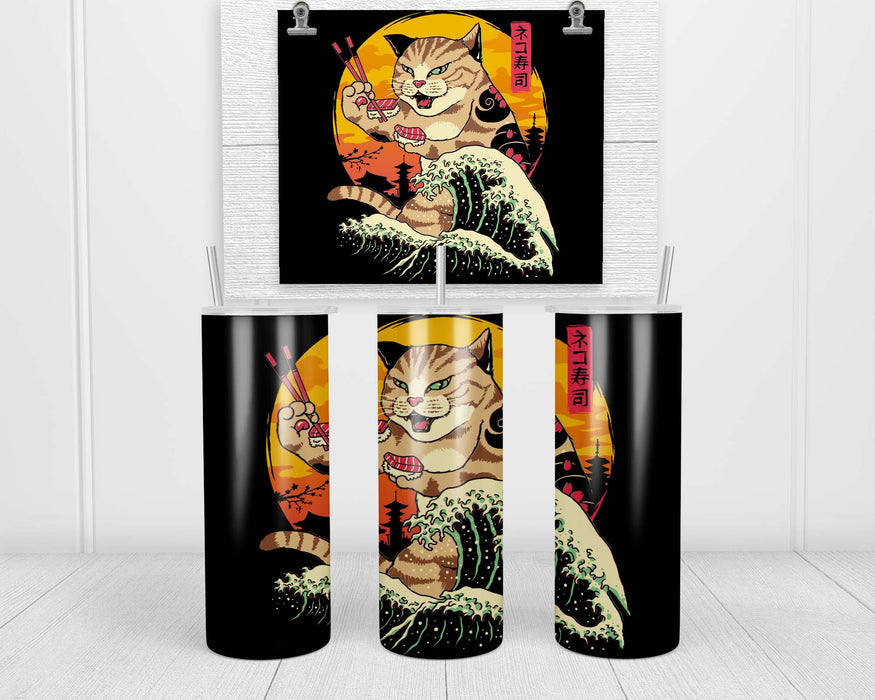 Neko Sushi Wave Double Insulated Stainless Steel Tumbler