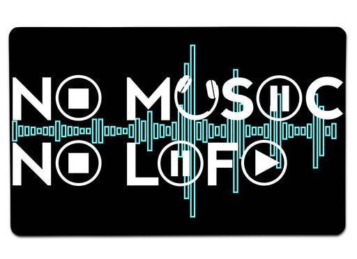 No Music Life Large Mouse Pad