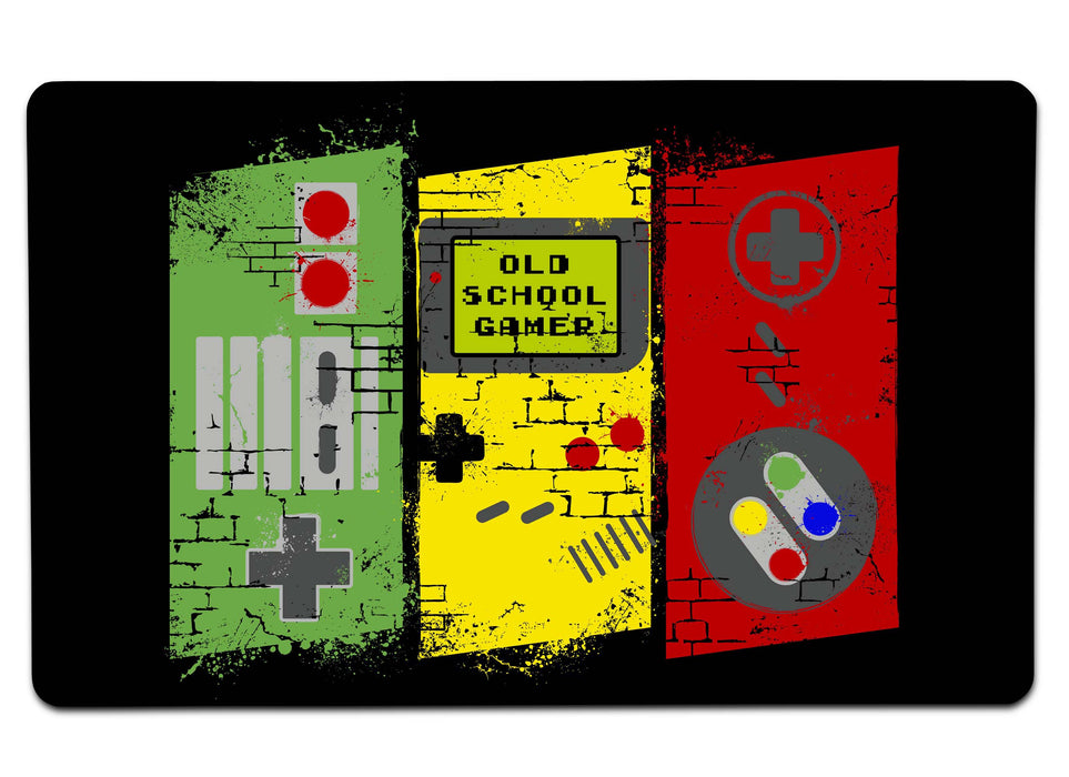 Old School Gamer Large Mouse Pad