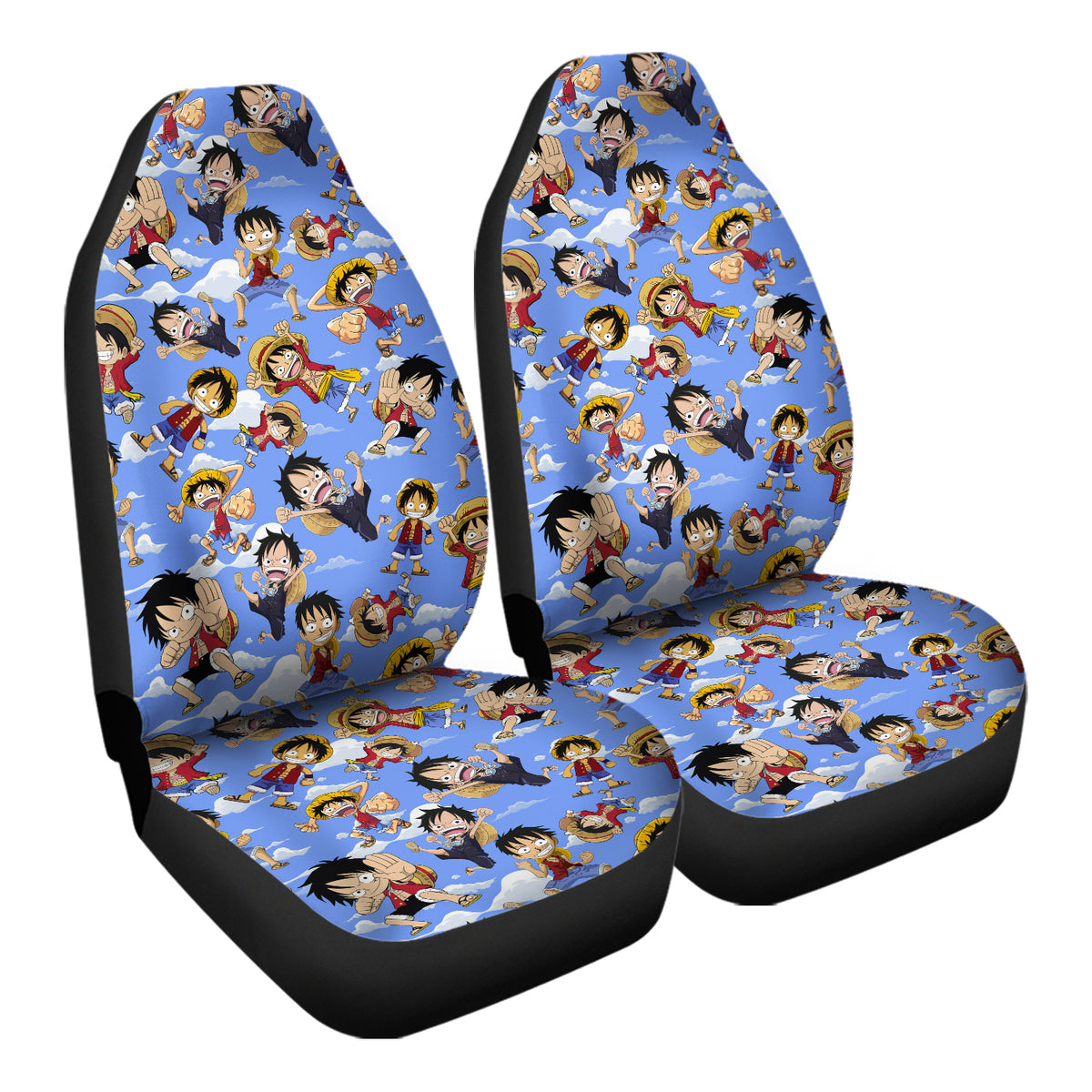 One piece car seat covers top