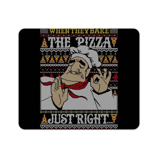 Pacha Pizza Ugly Sweater Mouse Pad
