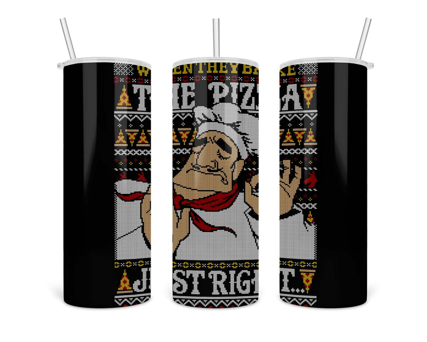 Pacha Pizza Ugly Sweater Double Insulated Stainless Steel Tumbler