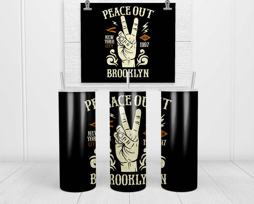Peace Out Double Insulated Stainless Steel Tumbler