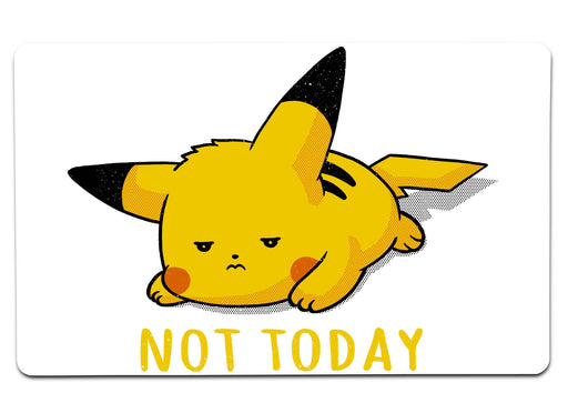 Pikachu Not Today Large Mouse Pad