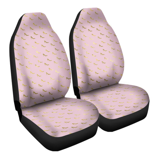 Pink and Gold Princess Pattern 12 Car Seat Covers - One size