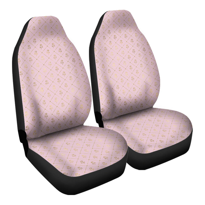 Pink and Gold Princess Pattern 13 Car Seat Covers - One size