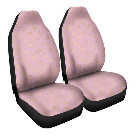Pink and Gold Princess Pattern 18 Car Seat Covers - One size