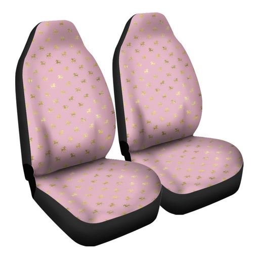 Pink and Gold Princess Pattern 19 Car Seat Covers - One size