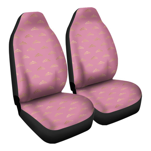 Pink and Gold Princess Pattern 24 Car Seat Covers - One size