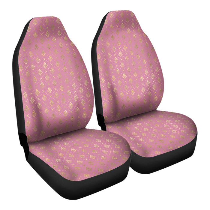 Pink and Gold Princess Pattern 27 Car Seat Covers - One size