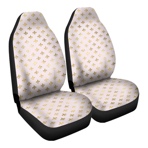 Pink and Gold Princess Pattern 2 Car Seat Covers - One size