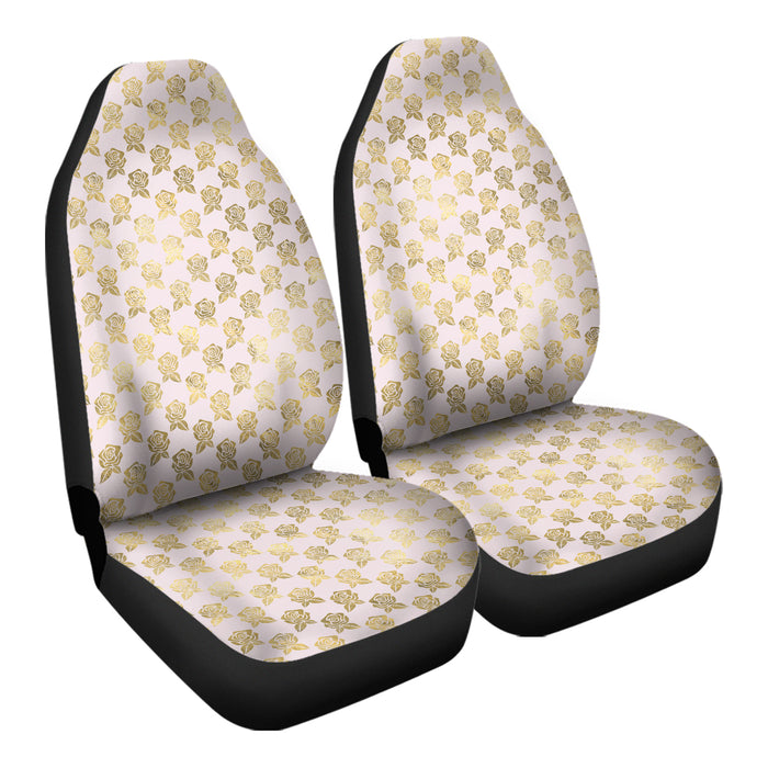 Pink and Gold Princess Pattern 4 Car Seat Covers - One size