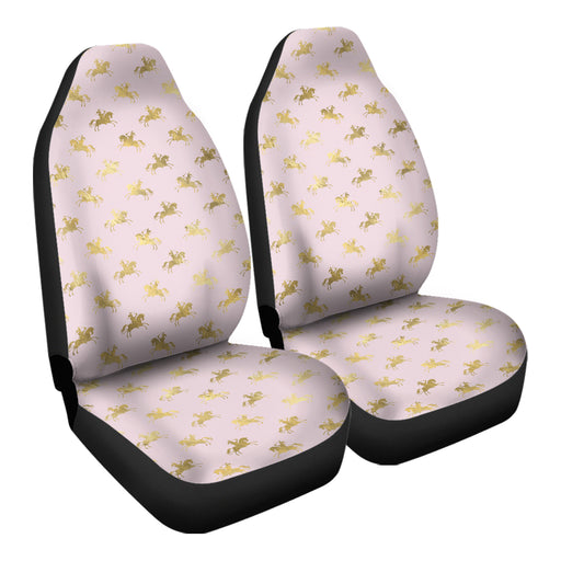 Pink and Gold Princess Pattern 8 Car Seat Covers - One size