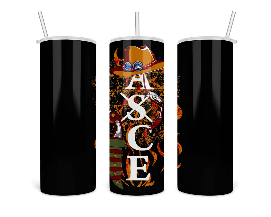 Portgas D Ace Double Insulated Stainless Steel Tumbler