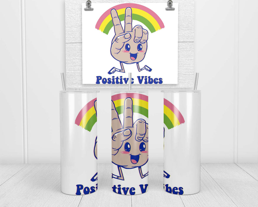 Positive Vibes Double Insulated Stainless Steel Tumbler