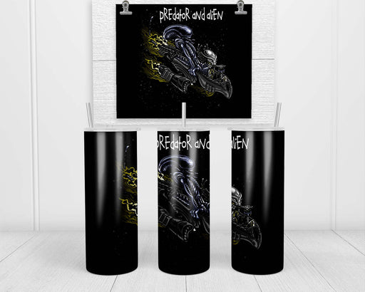 Predator And Alien Double Insulated Stainless Steel Tumbler