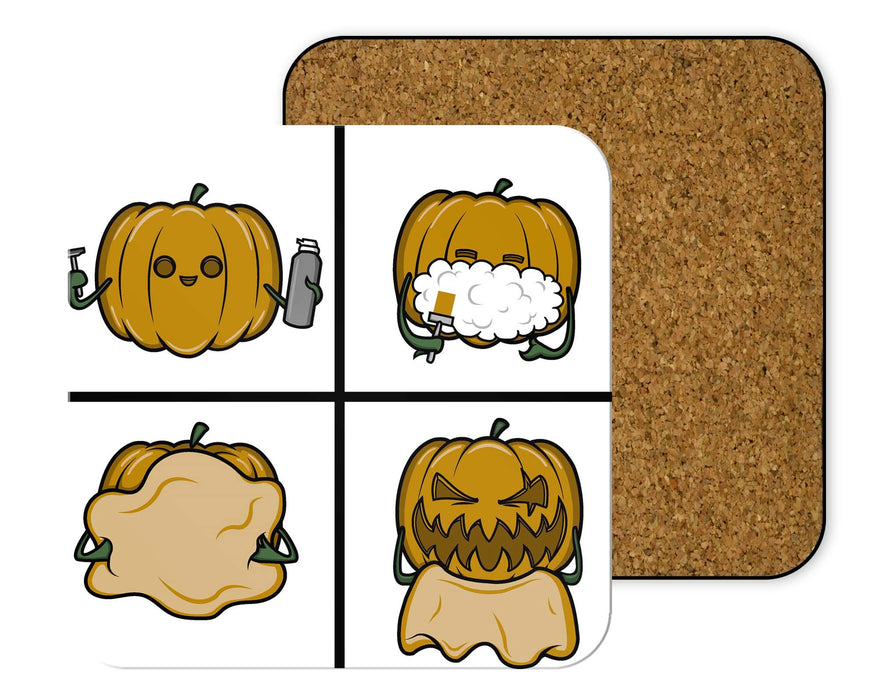 Pumpkin Shave Coasters