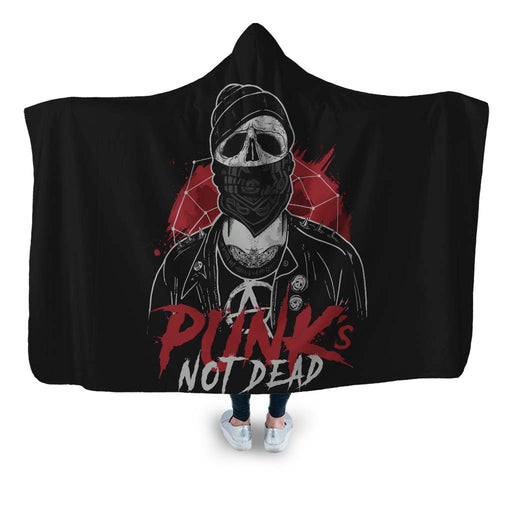 Punk’s Not Dead Hooded Blanket