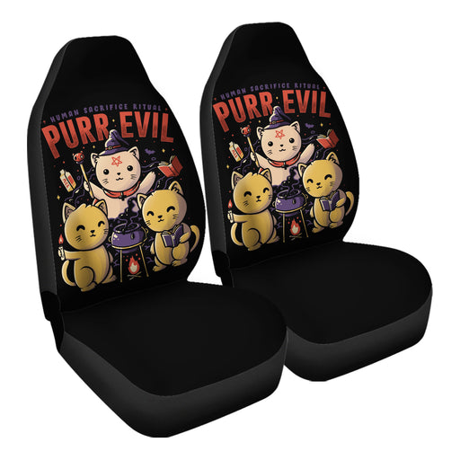 Purr Evil Car Seat Covers - One size