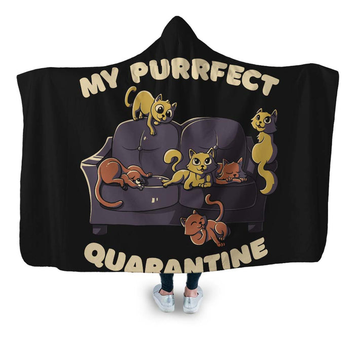 Purrfect Quarantine Hooded Blanket