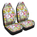 Rainbow Brite Pattern Car Seat Covers - One size