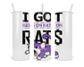 Rats On Print White Double Insulated Stainless Steel Tumbler