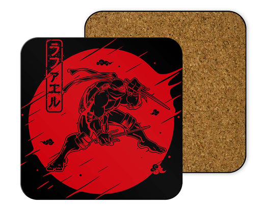 Red Warrior Turtle Coasters