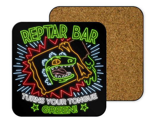 Reptar Bar Neon Logo 2 Coasters