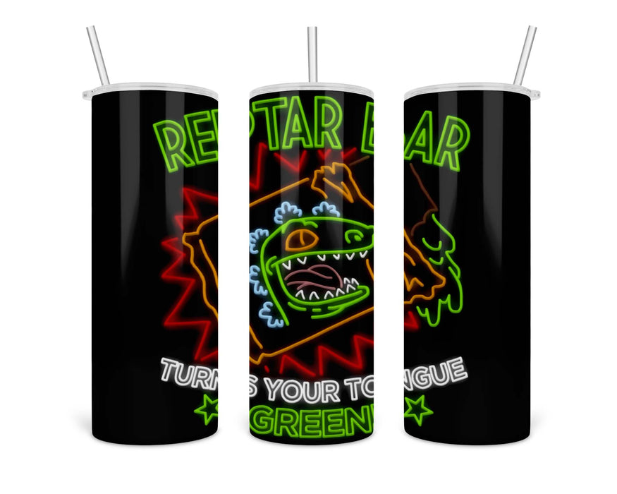 Reptar Bar Neon Logo Double Insulated Stainless Steel Tumbler