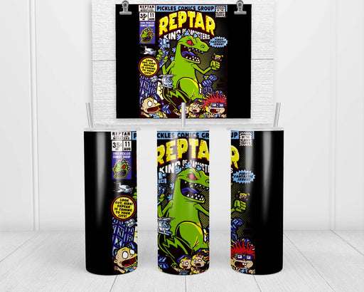 Reptar Comic Double Insulated Stainless Steel Tumbler