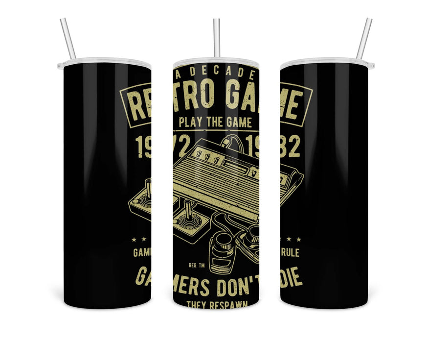 Retro Game Double Insulated Stainless Steel Tumbler