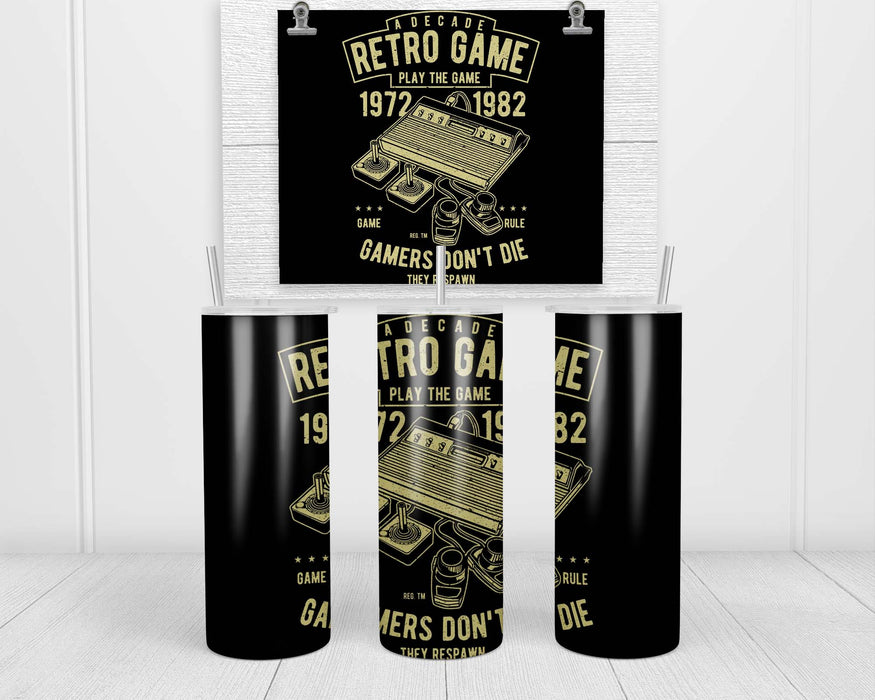 Retro Game Double Insulated Stainless Steel Tumbler