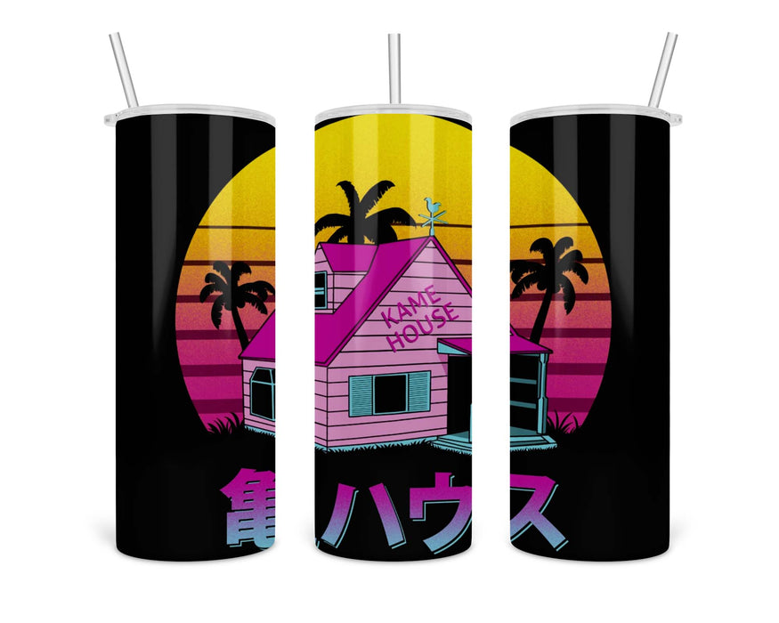 Retro Kame House Double Insulated Stainless Steel Tumbler