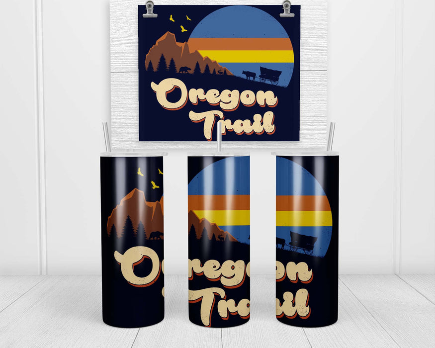 Retro Oregon Trail Double Insulated Stainless Steel Tumbler
