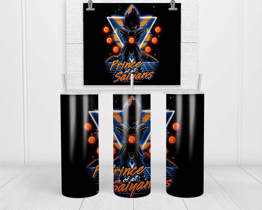 Retro Saiyan Prince Double Insulated Stainless Steel Tumbler