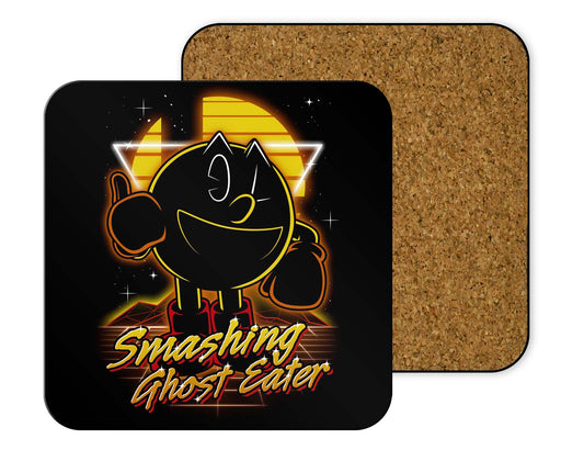 Retro Smashing Ghost Eater Coasters