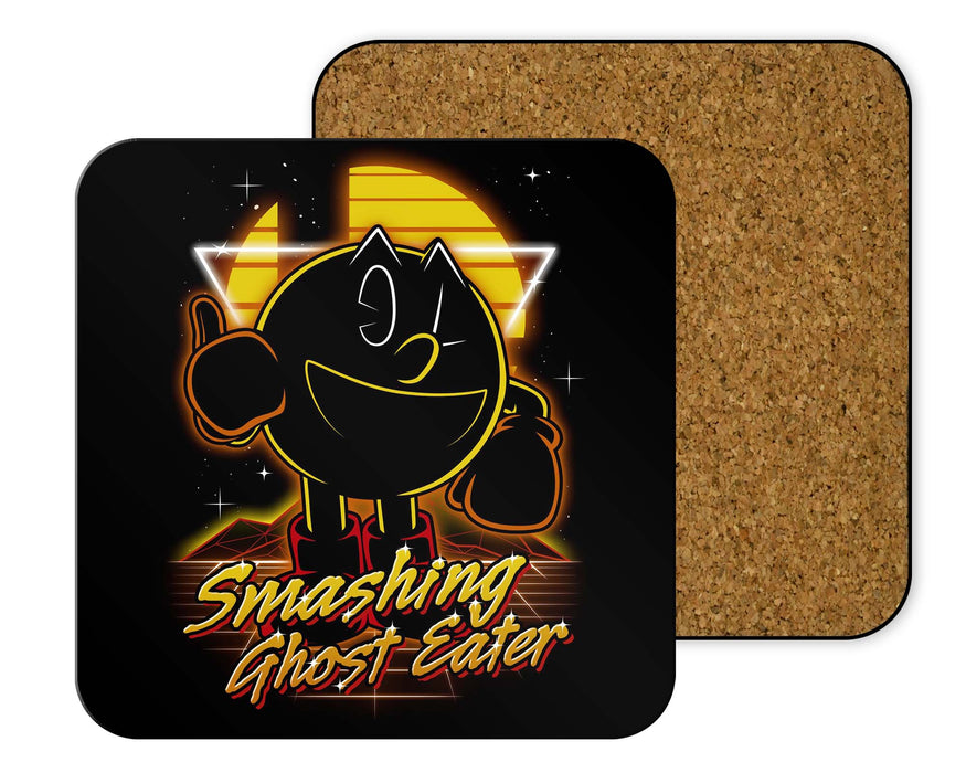 Retro Smashing Ghost Eater Coasters
