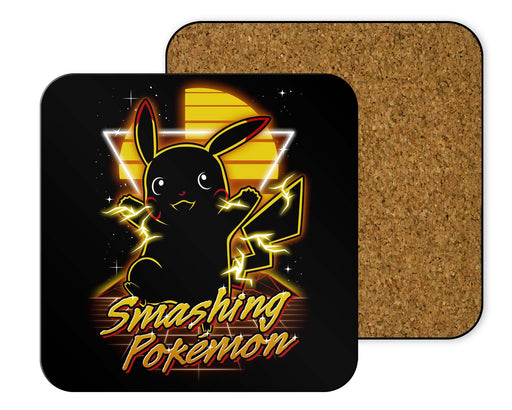 Retro Smashing Pocket Monster Coasters