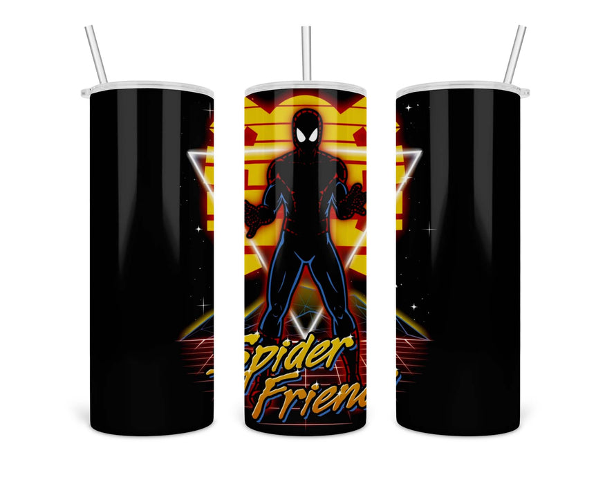 Retro Spider Friend Double Insulated Stainless Steel Tumbler
