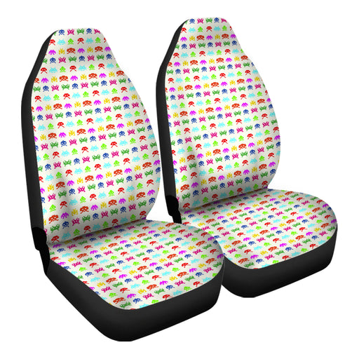 Retro Video Game Pattern 11 Car Seat Covers - One size