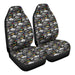 Retro Video Game Pattern 2 Car Seat Covers - One size
