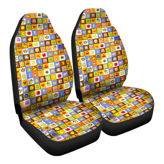 Retro Video Game Pattern 3 Car Seat Covers - One size