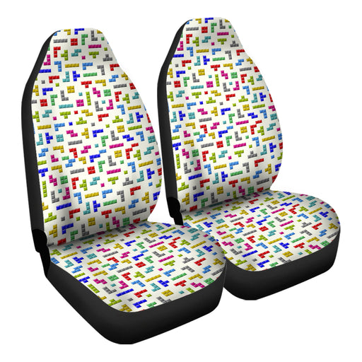 Retro Video Game Pattern 7 Car Seat Covers - One size