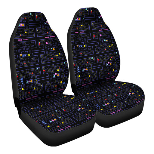 Retro Video Game Pattern 9 Car Seat Covers - One size