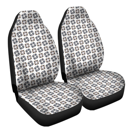 Retro Video Game Weapons Pattern 5 Car Seat Covers - One size