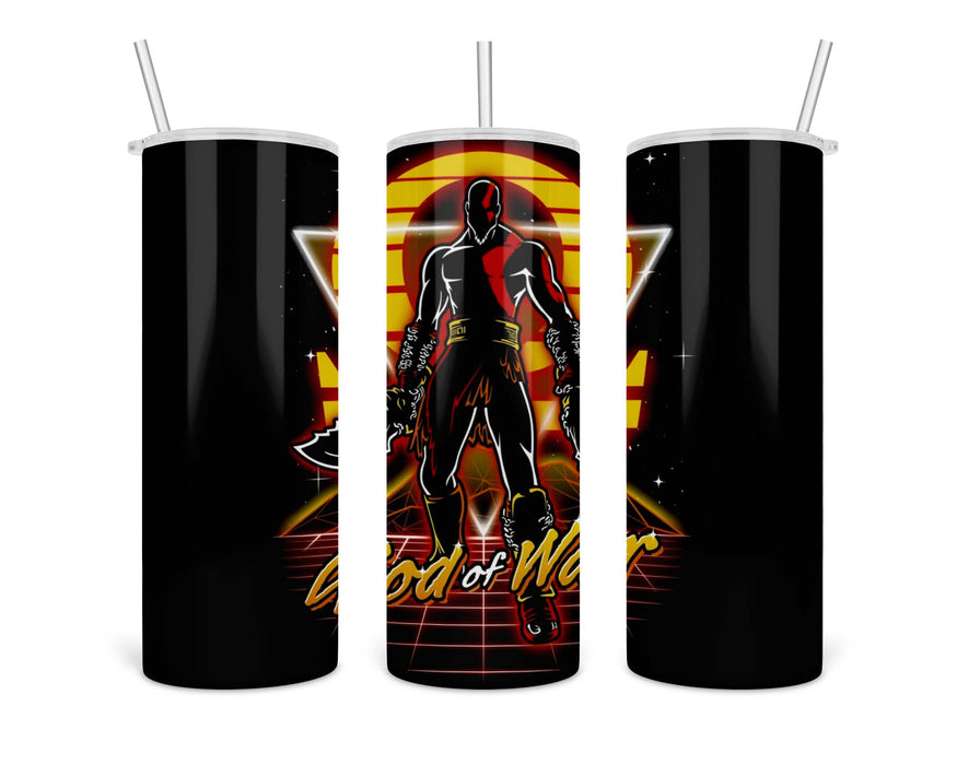 Retro War God Double Insulated Stainless Steel Tumbler