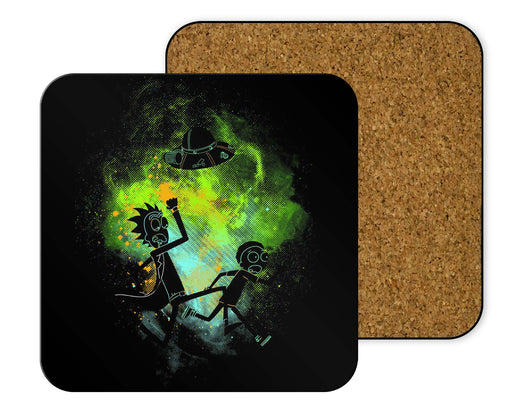 Rick Morty Art Coasters
