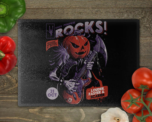 Rock Pumpkin Cutting Boards