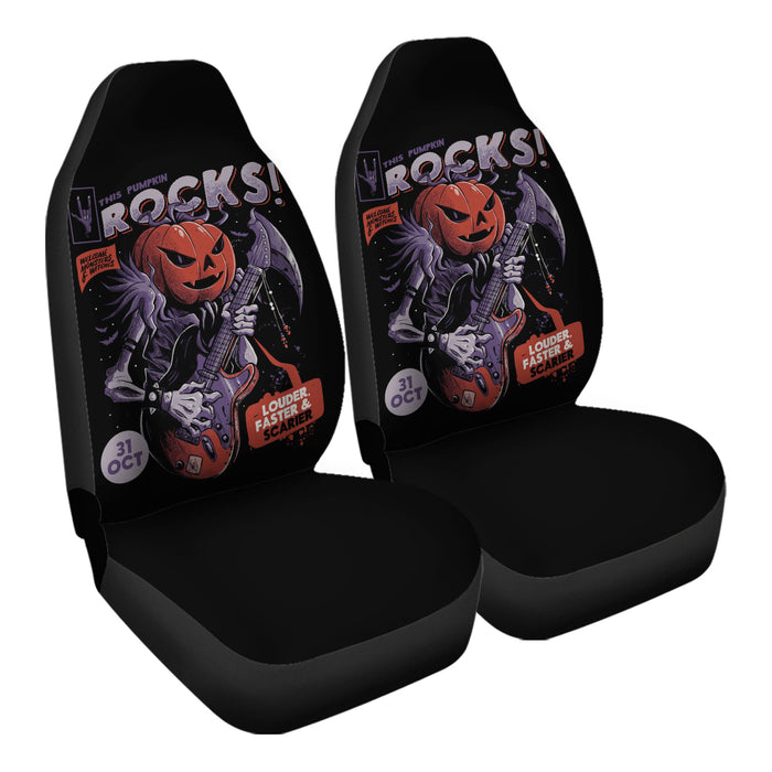 Rock Pumpkin Car Seat Covers - One size