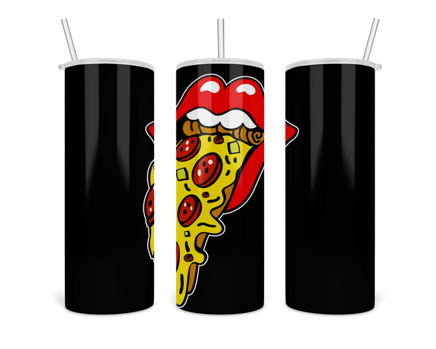 Rolling Pizza Double Insulated Stainless Steel Tumbler